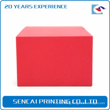 SenCai two stage red flip paper box with black foam insert